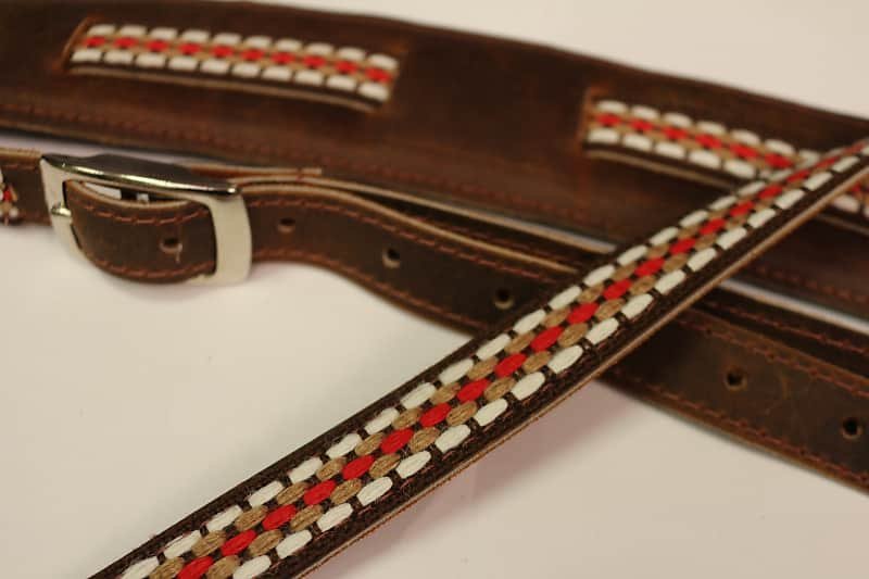 Souldier "Ladder" Leather Saddle Guitar Strap *Free Shipping in the US