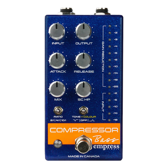 Empress Effects Bass Compressor Blue Sparkle *Free Shipping in the US*