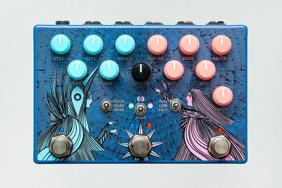 Old Blood Noise Endeavors Dark Light Stereo Reverb Blueberry Dusk *Free Shipping in the US*