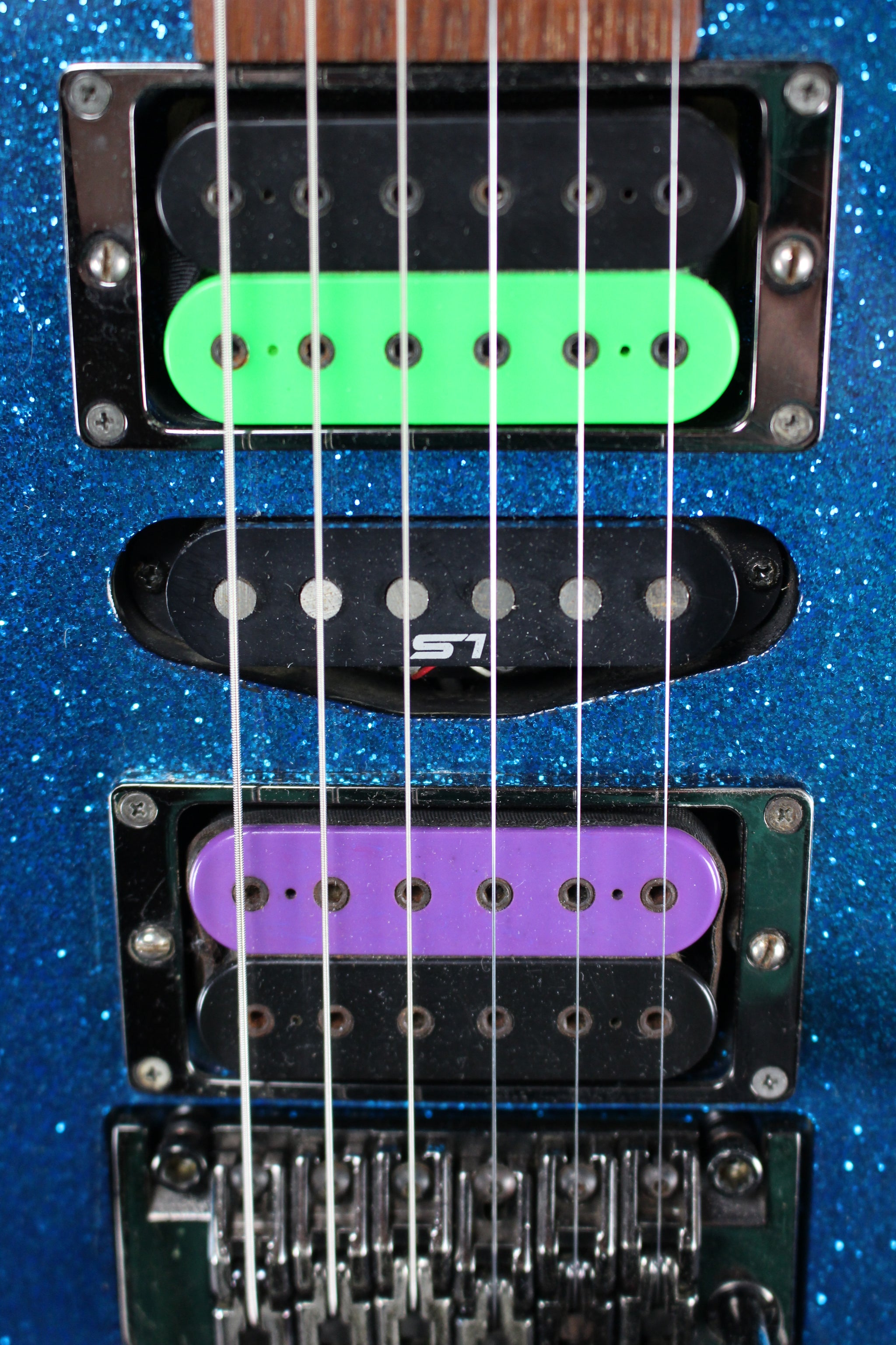 1996 Ibanez RG517 Blue Sparkle Flake MIJ – Empire Guitars