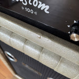 Kustom 100 K100-1 Tuck & Roll Champagne Sparkle Head & Cabinet