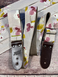 Josey Straps Cherry Blossom with Sunset Ends Cotton backing *Free Shipping in the USA*
