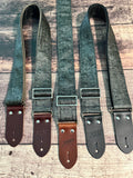 Josey Straps Pewter Slub Tolex with Midnight Ends Cotton backing *Free Shipping in the USA*
