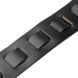 Levy's Amped Leather Series M26PD-BLK-WHT Guitar Strap *Free Shipping in the USA*