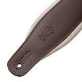 Levy's Amped Leather Series M26PD-BRN-CRM Guitar Strap *Free Shipping in the USA*