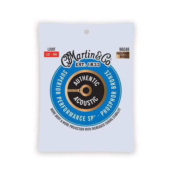 Martin MA545 Authentic Acoustic SP® Guitar Strings Phosphor Bronze  .0125-.055