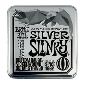 Ernie Ball John Mayer Silver Slinky Signature Electric Guitar Strings 3-pack Tin *Free Shipping in the USA*