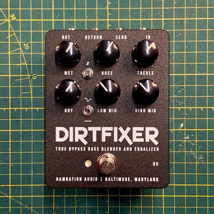 Damnation Audio Dirtfixer Bass Blender & EQ Pedal  *FREE SHIPPING in the US"