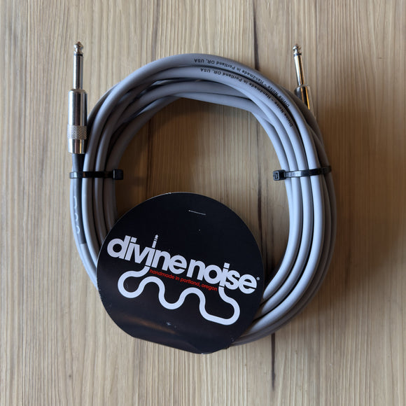 Divine Noise 25ft Instrument Cable ST-ST Grey *Free Shipping in the USA*