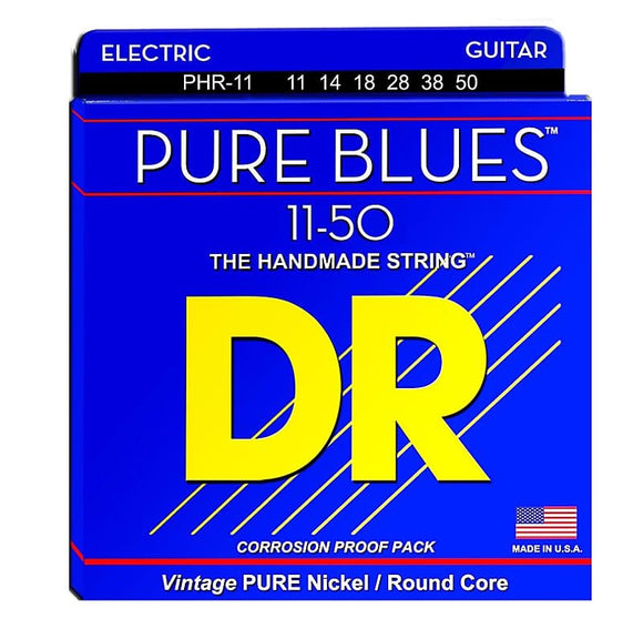 DR Strings PHR-11 Pure Blues Heavy Electric Guitar Strings (11-50)