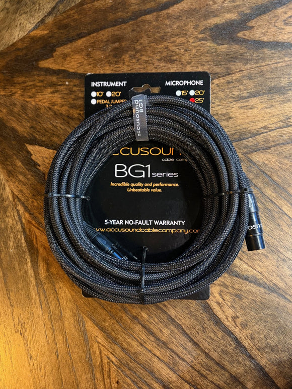 Accusound BG1-25-MC 25' Microphone Cable