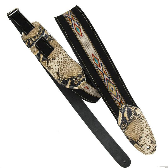 LM Products LS-32 BK Desert Suede Guitar Strap *Free Shipping in the USA*