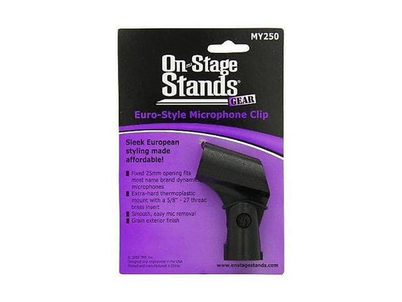 On-Stage MY250 Euro-Style Plasic Mic Clip