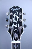 Epiphone Les Paul Custom Bats in Flight Transparent Ebony Burst