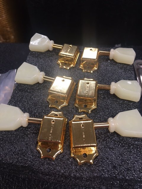 Kluson Deluxe KD-3-GPK 3-per-side Gold Tuning Keys *Free Shipping in the USA*