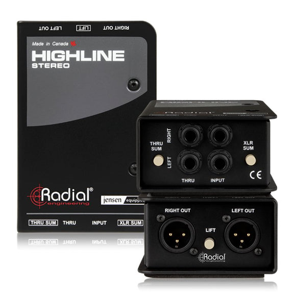 Radial Engineering Highline Stereo Stereo Passive Line Isolator 