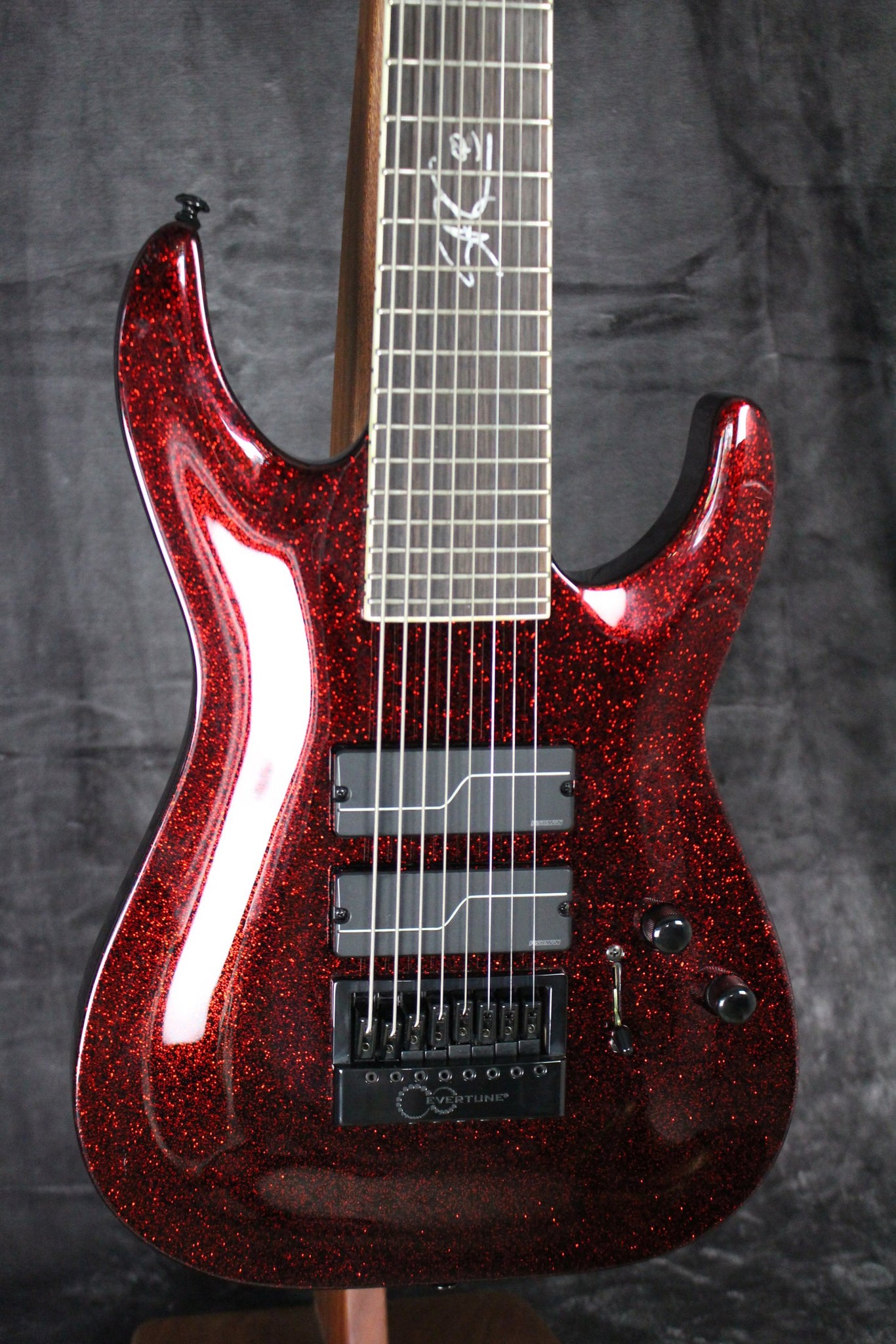LTD SC-608 8-String Baritone Sparkle Red – Empire Guitars