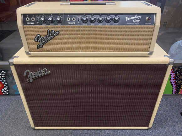 1964 Fender Tremolux Amp Head & Blonde 2x12 Cab with Oxford Speakers