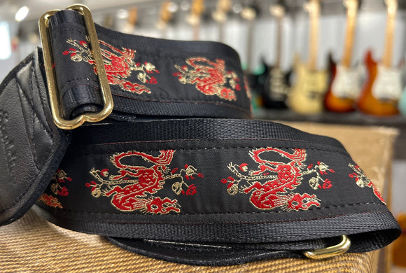 Souldier Red Dragon Guitar Strap *Free Shipping in the USA*
