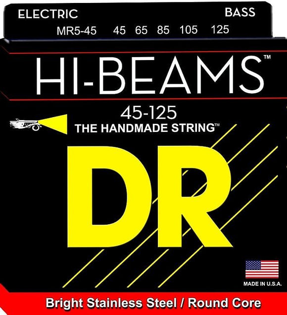 DR Hi-Beams 5 String Bass Strings 45-125 MR5-45 *Free Shipping in the USA*
