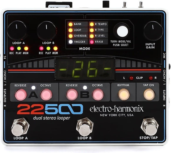 Electro-Harmonix 22500 Dual Stereo Looper *Free Shipping in the USA*