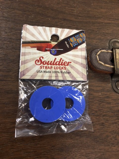 Souldier Rubber Strap Locks (Set of 2) Blue