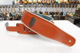 Levy's M26VCP-ORG Reversible Orange/Blue Vinyl Guitar Strap w/ white piping *Free Shipping in the USA*