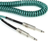 Lava 20ft Retro Coil Cable  Metallic Green *Free Shipping in the USA*