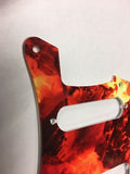 Greasy Groove Stratocaster Pickguard & Backplate Fire Ember