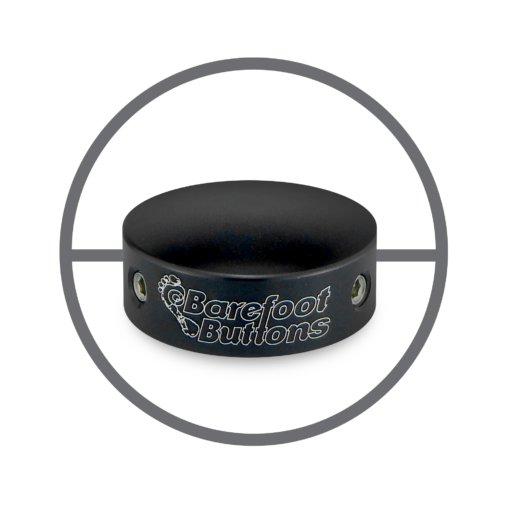 Barefoot Buttons V1 Black Big Bore 18-V1-BB-BK