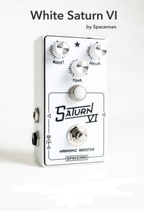 Spaceman Effects Special Run: Saturn VI White Harmonic Booster *Free Shipping in the US*