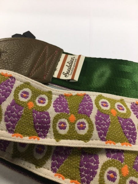 Souldier Owls Guitar Strap - Olive