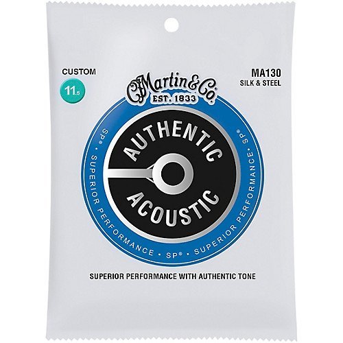 Martin MA130 Authentic Acoustic Silk & Steel Guitar Strings 11.5-47
