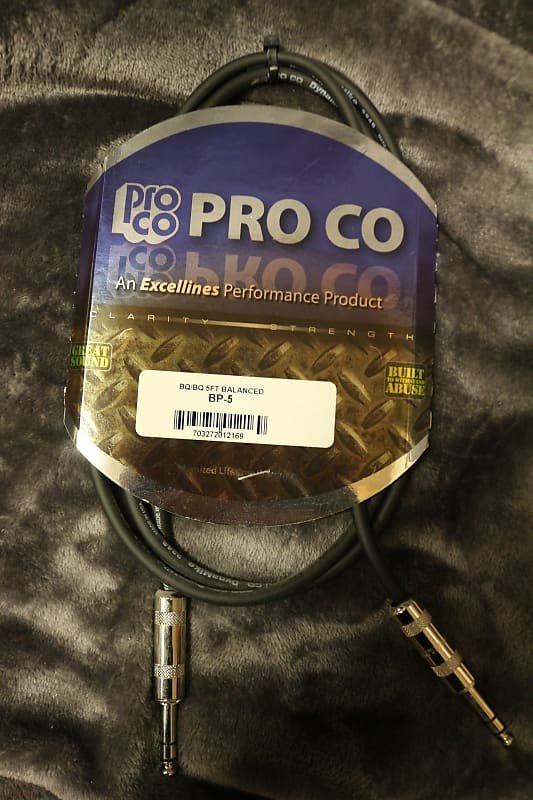 Pro Co BQ/BQ 5ft BP-5 Balanced Cable *Free Shipping in the US*
