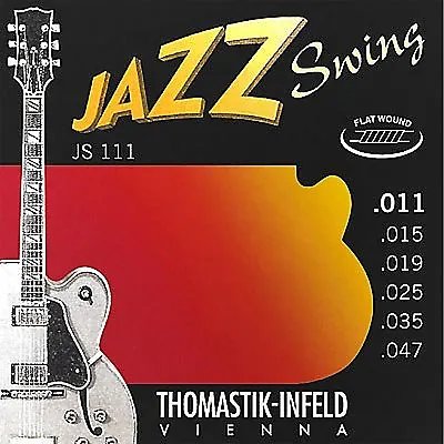Thomastik-Infeld JS111 Jazz Swing Nickel Flat-Wound Guitar Strings - Light (.11 - .47)