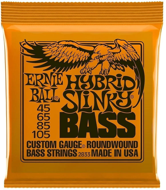Ernie Ball 2833 Hybrid Slinky Roundwound Bass Strings 45-105