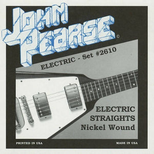 John Pearse Strings Nickel Wound Electric Guitar Strings "Electric Straights" 11-50 JP2610