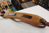 Souldier  Plain Saddle Guitar Strap Red Strap / Brown Pad *Free Shipping in the USA*