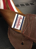 Souldier Spice Guitar Strap with Brown Leather Ends  *Free Shipping in the USA*