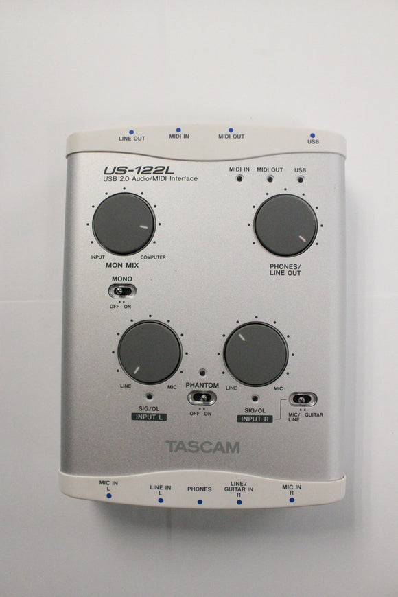 Tascam US-122L USB 2.0 Audio/MIDI Interface Used