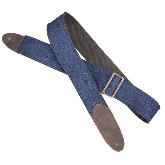LM Products D-1 Blue Denim Guitar Strap *Free Shipping in the USA*