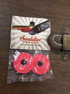 Souldier Rubber Strap Locks (set of 2) Red