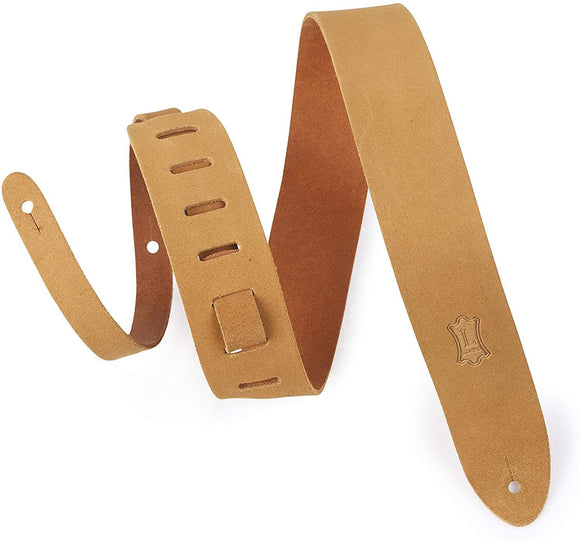 Levys M12OH-V2-TAN Leather Guitar Strap Tan *Free Shipping in the USA*