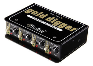 Radial Gold Digger 4 Channel Mic Selector *Free Shipping in the USA*