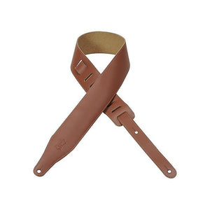 Levy's  DM17-WAL Walnut 2.5" Leather Guitar Strap *Free Shipping in the USA*