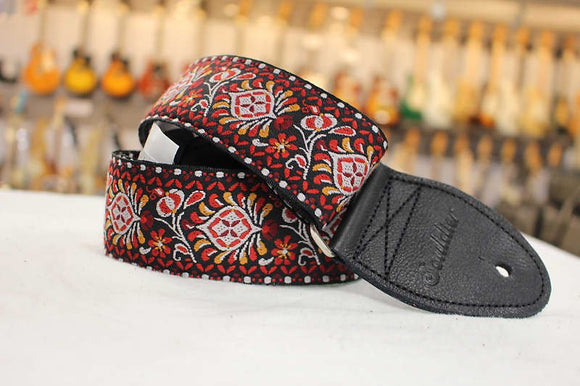 Souldier Hendrix Red/Black Guitar Strap *Free Shipping in the USA*