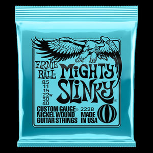 Ernie Ball 2228 Mighty Slinky Nickel Wound Electric Guitar Strings 8.5-40 Gauge