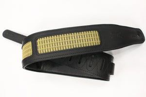 Levy's MCG26A-BLK GLD Black and Gold Guitar Strap *Free Shipping in the USA*