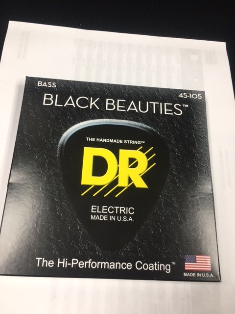 DR Strings Black Beauty 45-105 Bass Strings BKB-45