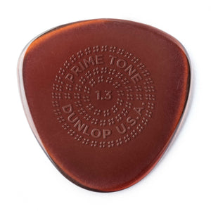 Jim Dunlop PRIMETONE® SEMI ROUND GRIP PICK 1.3MM 514P1.3 (package of 3)